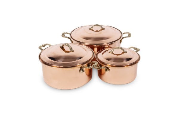 Handygoo New Age Derin Bakır Tencere Seti
