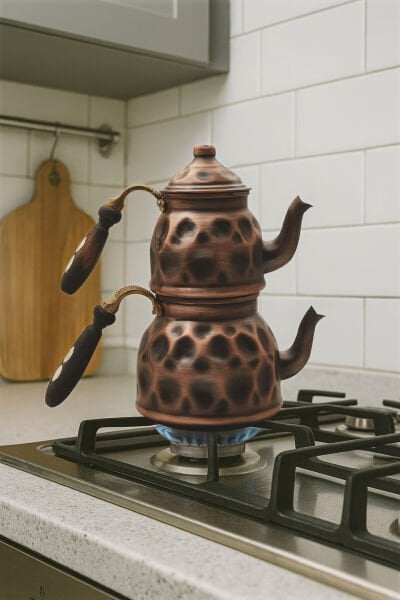 Handygoo Eterna El Dövmesi Bakır Çaydanlık