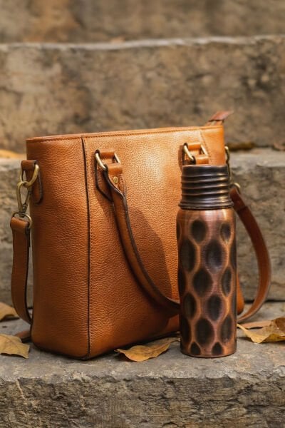 Handygoo Shield El Yapımı Bakır Matara 500 ML