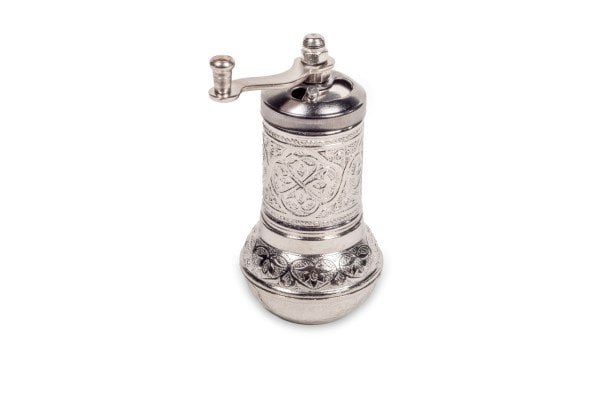 Tombul Metalik Döküm Karabiber Değirmeni