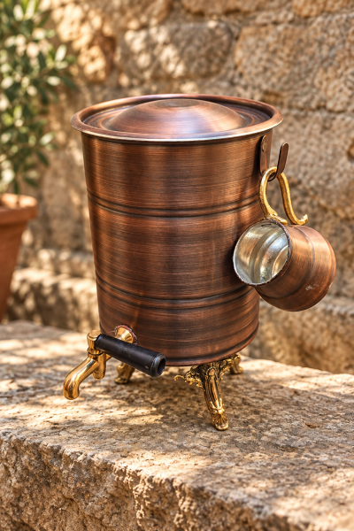 Handygoo Heritage Eskitme Bakır Su Sebili 3 LT