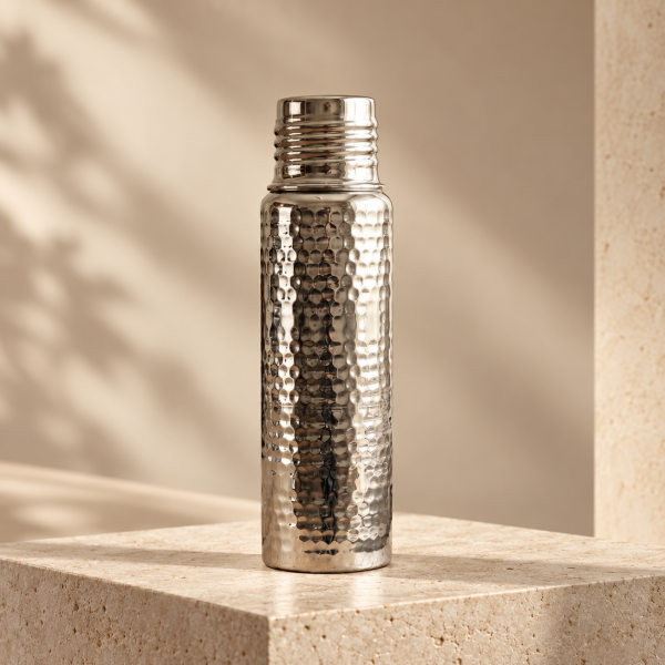 Handygoo Silver Hammer 750 ml Nikelajlı Dövme Bakır Matara