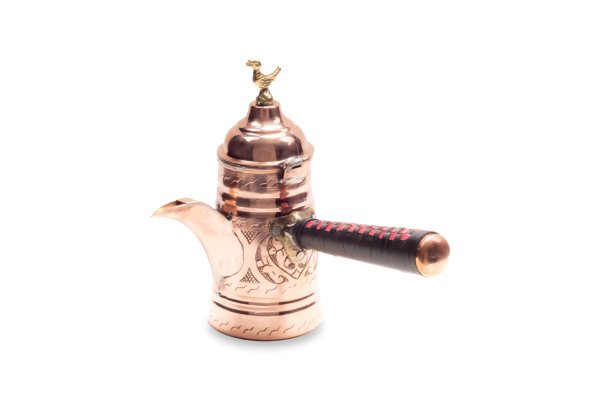 El Yapımı Kırmızı Mırra Cezvesi