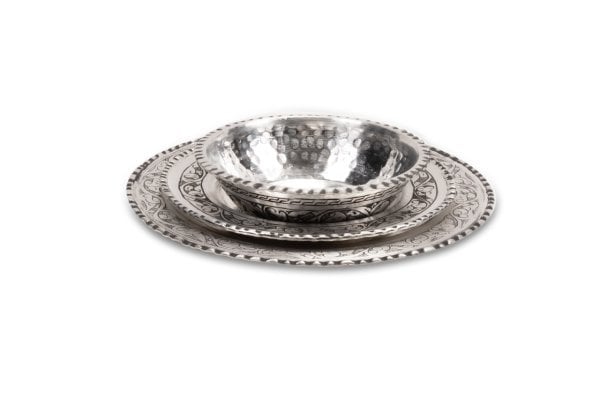 Handygoo El İşlemesi Bakır Tabak Seti