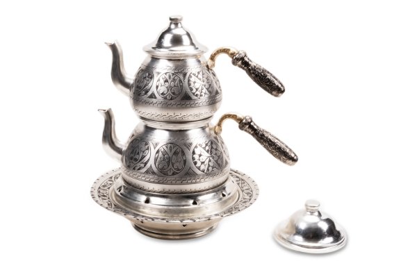 Handygoo El İşlemesi Bakır Çaydanlık ve Balkon Sefası