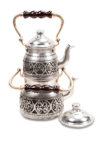 Handygoo El Yapımı Yukarıdan Kulplu Bakır Çaydanlık