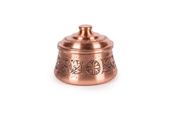 Handygoo Kırmızı Eskitme Bakır Şekerlik