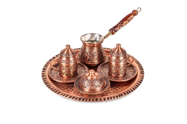 Handygoo Handblast Bakır Kahve Seti