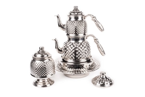 Handygoo Keops Bakır Çaydanlık ve Bakır Şekerlik Seti