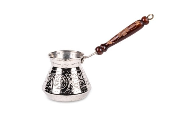 Handygoo El İşlemesi Nikelajlı  Bakır Cezve