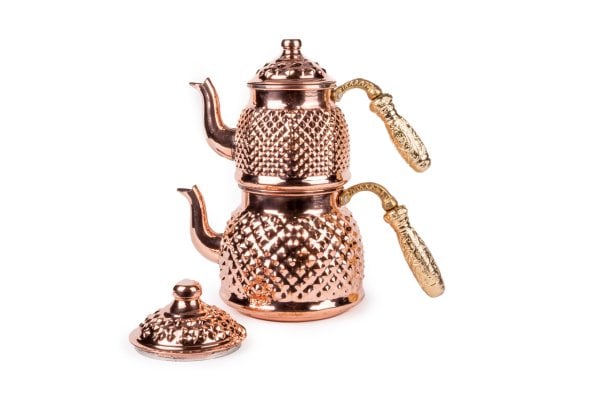 Handygoo Sarı Saplı Keops Bakır Çaydanlık