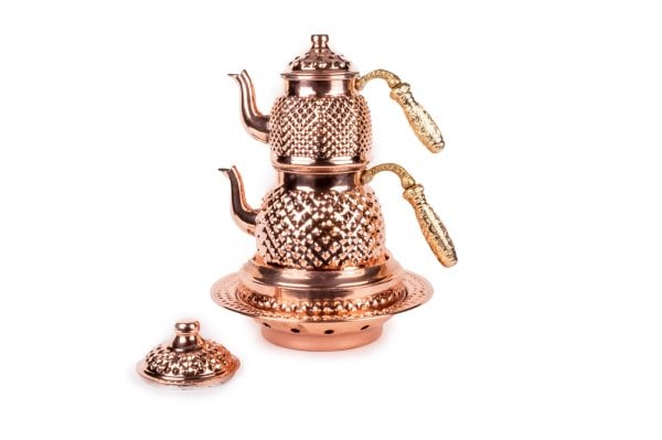 Handygoo Sarı Saplı Red Keops Bakır Çaydanlık ve Balkon Sefası