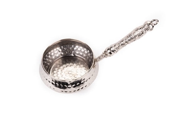 Handygoo Beyaz Saplı Nikelajlı Dövme Bakır Sosluk