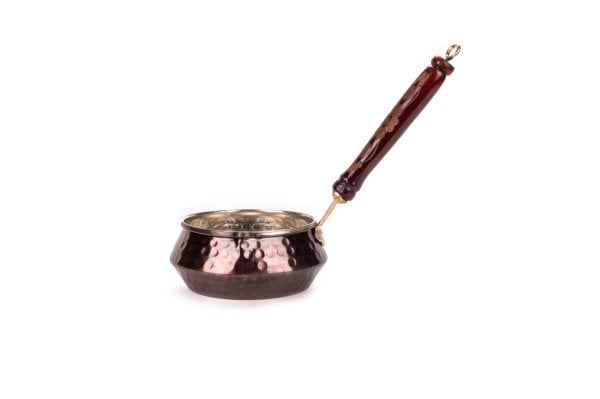 Handygoo Ahşap Saplı Bronz Dövme Bakır Sosluk