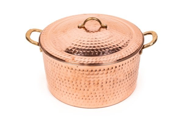 Handygoo Orta Boy Derin Dövme Bakır Tencere