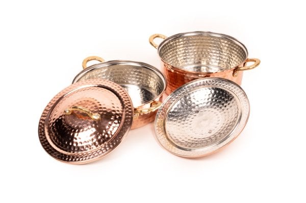 Handygoo Anatolian Dövme Bakır Tencere Seti