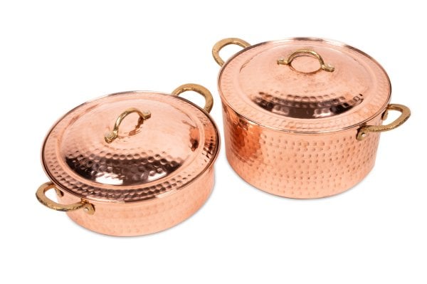 Handygoo Ayıntap Dövme Bakır Tencere Seti