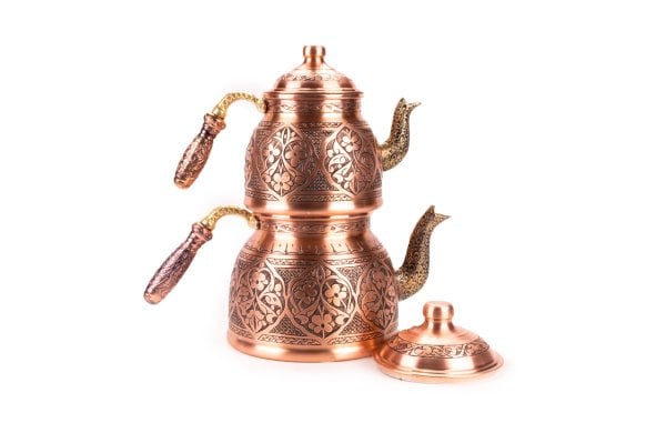 Handygoo Emotion Ağır El İşlemesi Bakır Çaydanlık