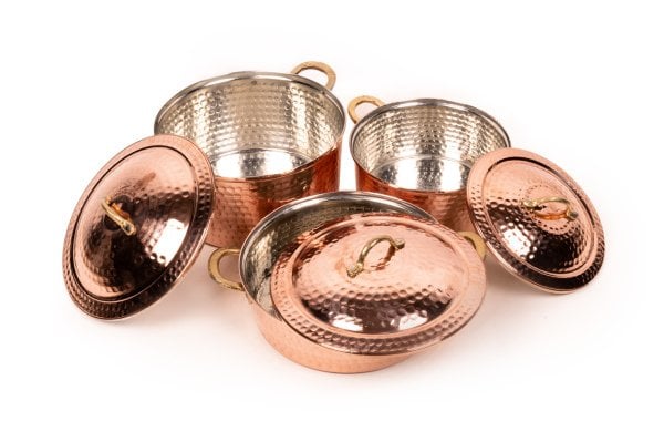 Handygoo Hammer Wind Dövme Bakır Tencere Seti