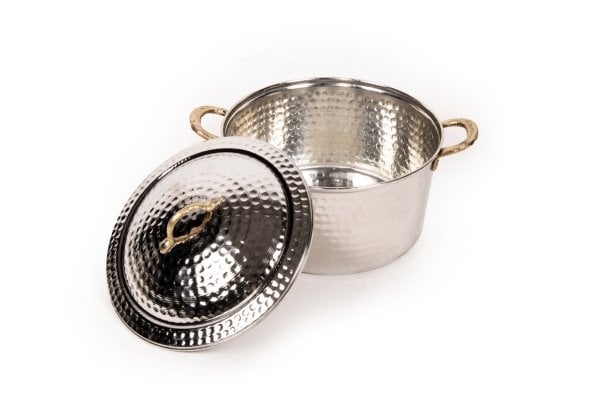 Handygoo Nikelajlı Küçük Boy Derin Dövme Bakır Tencere