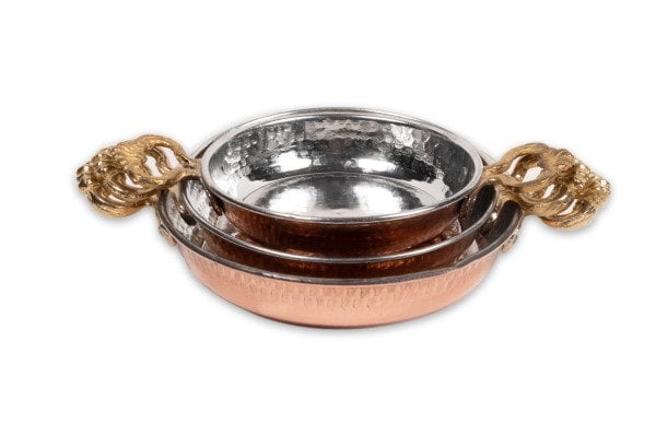 Handygoo İnce Bakır Sahan Seti 3 Parça