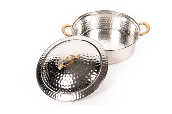 Handygoo Nikelajlı Dövme Bakır Tencere