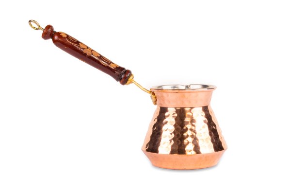 Handygoo Kırmızı Dövme Bakır Cezve