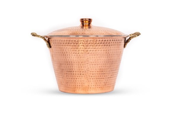 Handygoo İsis Dövme Bakır Perde Pilavı Tenceresi