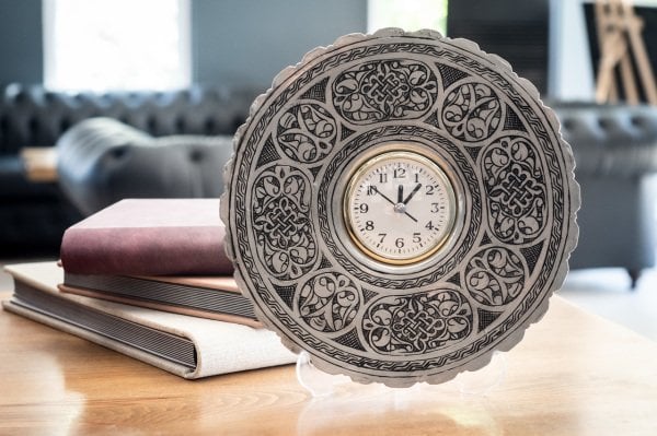 Handygoo Time Capture El İşlemesi Masa Üstü Bakır Saat