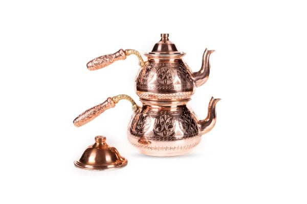 Handygoo Büyük Red Dragon El İşlemesi Bakır Çaydanlık