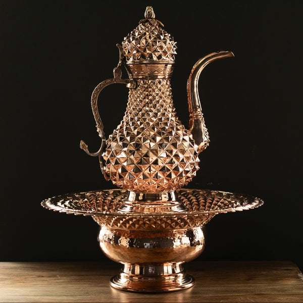 Handygoo Osmanlı Bakır El İbrik ve Leğeni