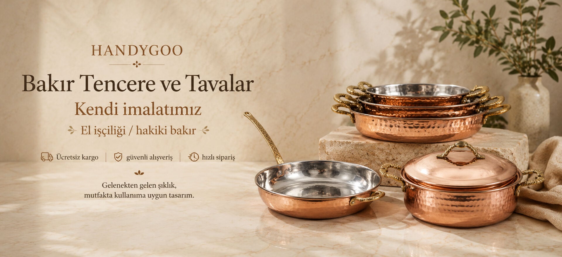 Bakır Tencere Ve Tavalar